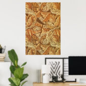 William Morris Acanthus Bruin Herfstbladeren Poster (Thuiskantoor)