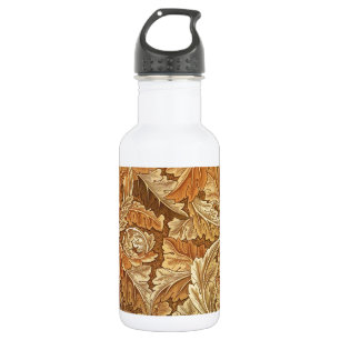William Morris Acanthus Bruin Herfstbladeren Waterfles