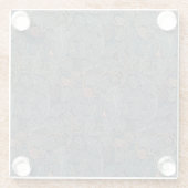 William Morris Acanthus en Vine Glazen Onderzetter (Achterkant)