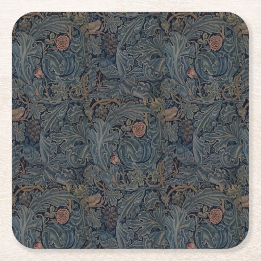 William Morris  Acanthus en Vine Kartonnen Onderzetters (Voorkant)