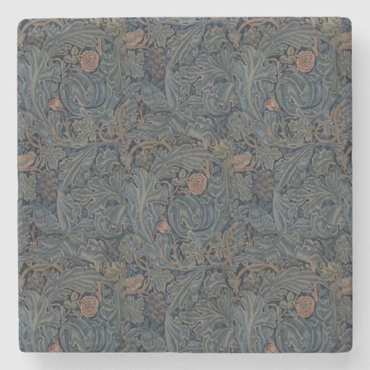 William Morris  Acanthus en Vine Stenen Onderzetter (Voorkant)
