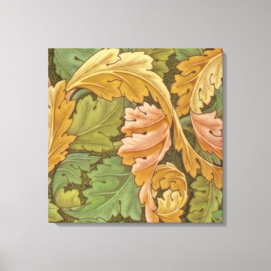 William Morris Acanthus  Floral Canvas Afdruk (Voorkant)