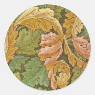 William Morris Acanthus  Floral Ronde Sticker