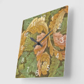 William Morris Acanthus  Floral Vierkante Klok (Hoek)