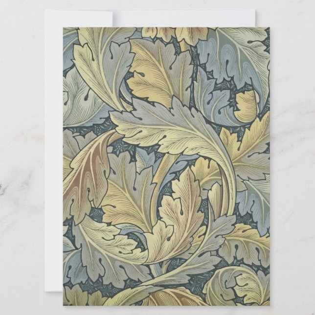 William Morris Acanthus laat Floral Art Nouveau (Voorkant)