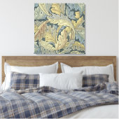 William Morris Acanthus laat Floral Art Nouveau Canvas Afdruk (Insitu (Slaapkamer))