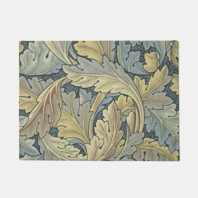 William Morris Acanthus laat Floral Art Nouveau Deurmat (Voorkant)