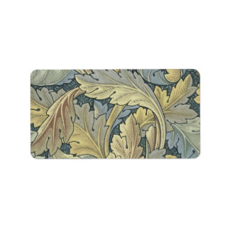 William Morris Acanthus laat Floral Art Nouveau Etiket