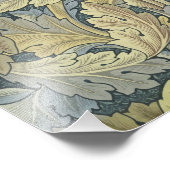 William Morris Acanthus laat Floral Art Nouveau Foto Afdruk (Hoek)