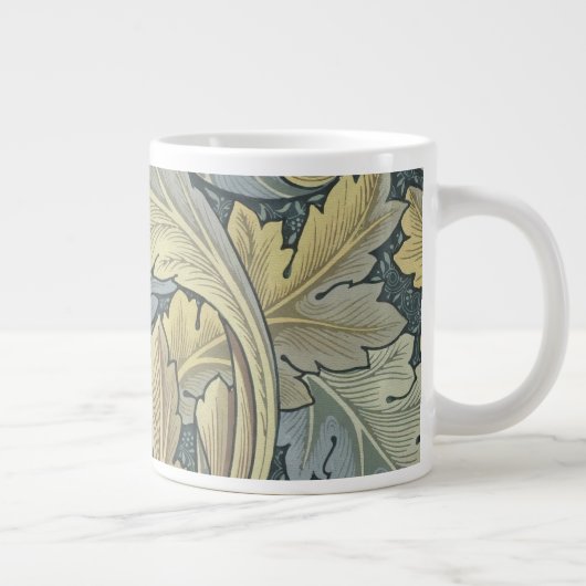 William Morris Acanthus laat Floral Art Nouveau Grote Koffiekop (Rechts)