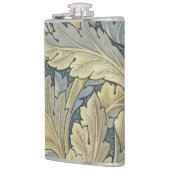 William Morris Acanthus laat Floral Art Nouveau Heupfles (Links)