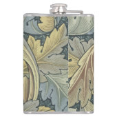 William Morris Acanthus laat Floral Art Nouveau Heupfles (Achterkant)