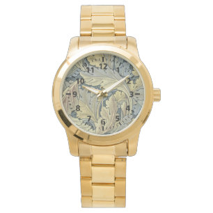 William Morris Acanthus laat Floral Art Nouveau Horloge