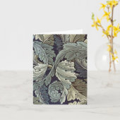William Morris Acanthus laat Floral Art Nouveau Kaart (Gele Bloem)