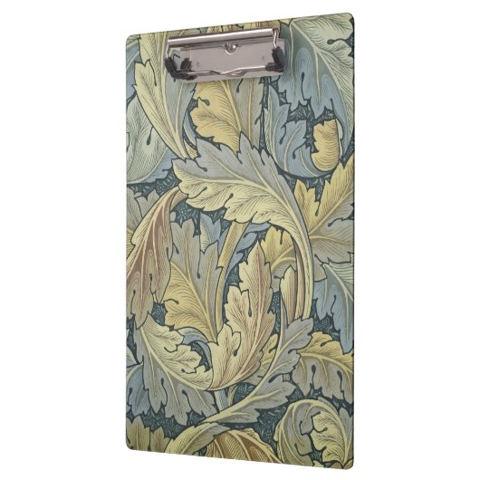 William Morris Acanthus laat Floral Art Nouveau Klembord (Links)