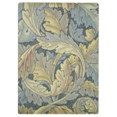William Morris Acanthus laat Floral Art Nouveau Klembord (Achterkant)