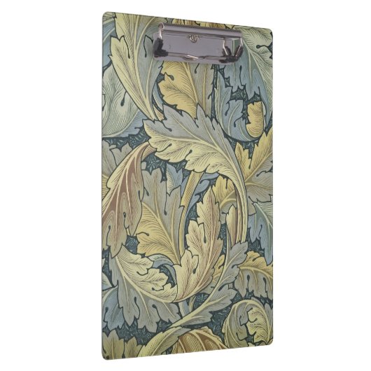 William Morris Acanthus laat Floral Art Nouveau Klembord (Rechts)