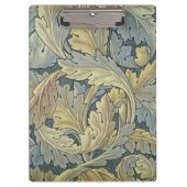William Morris Acanthus laat Floral Art Nouveau Klembord (Voorkant)