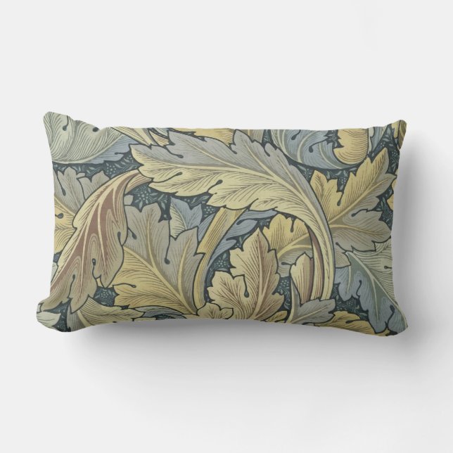 William Morris Acanthus laat Floral Art Nouveau Kussen (Voorkant)