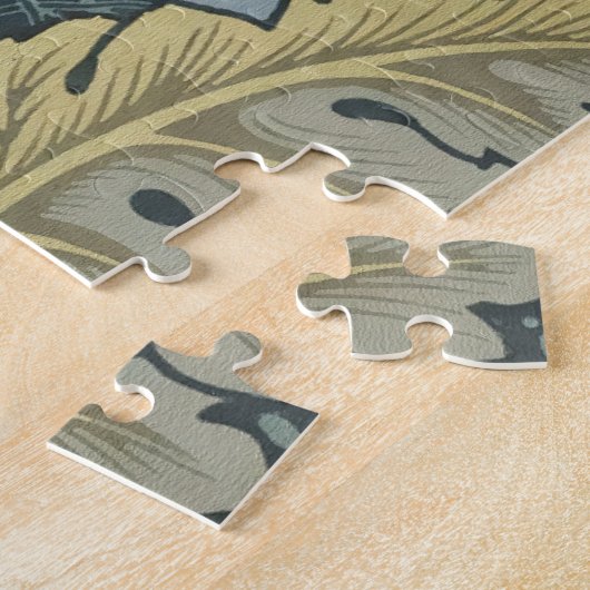 William Morris Acanthus laat Floral Art Nouveau Legpuzzel (Zijkant)