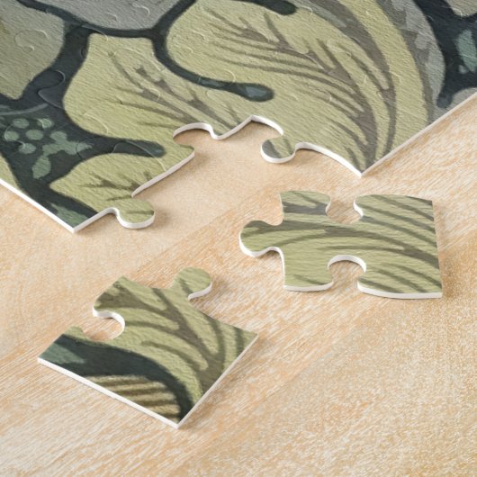 William Morris Acanthus laat Floral Art Nouveau Legpuzzel (Zijkant)