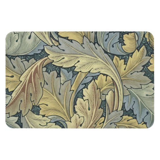 William Morris Acanthus laat Floral Art Nouveau Magneet (Horizontaal)