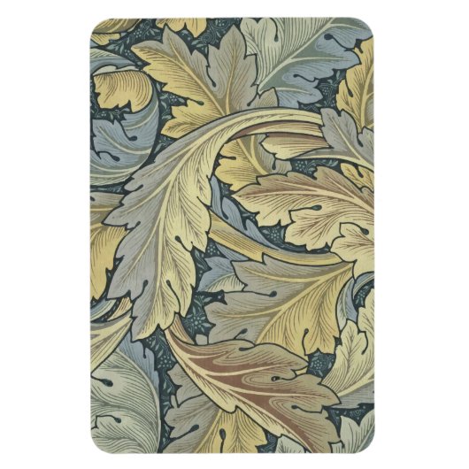 William Morris Acanthus laat Floral Art Nouveau Magneet (Verticaal)