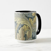William Morris Acanthus laat Floral Art Nouveau Mok (Voorkant rechts)