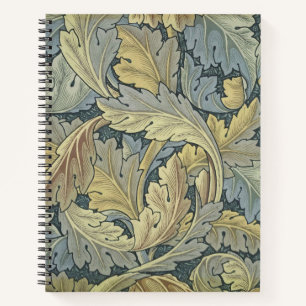 William Morris Acanthus laat Floral Art Nouveau Notitieboek