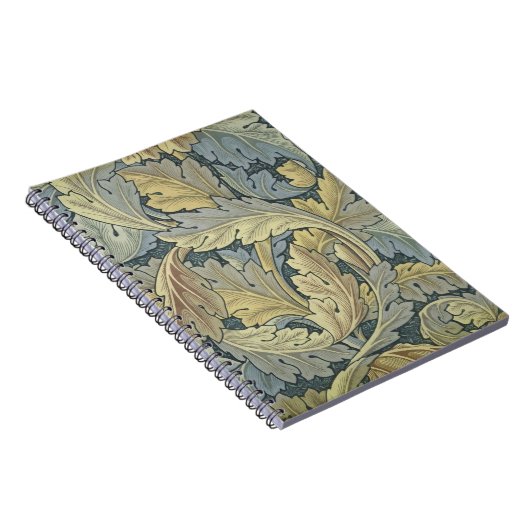 William Morris Acanthus laat Floral Art Nouveau Notitieboek (Rechterzijde)