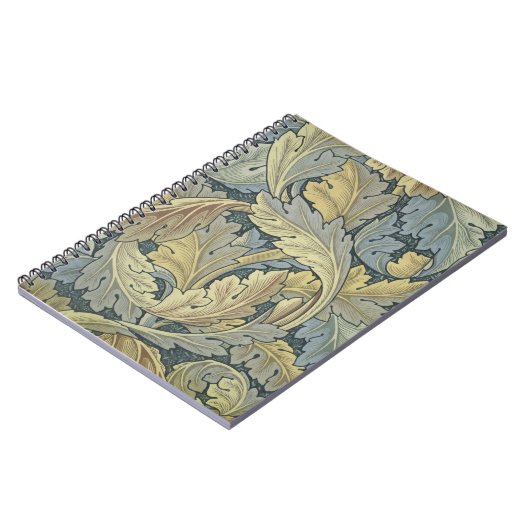 William Morris Acanthus laat Floral Art Nouveau Notitieboek (Linkerzijde)
