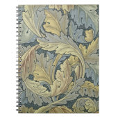 William Morris Acanthus laat Floral Art Nouveau Notitieboek (Voorkant)