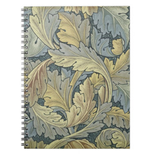 William Morris Acanthus laat Floral Art Nouveau Notitieboek