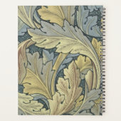 William Morris Acanthus laat Floral Art Nouveau Planner (Achterkant)