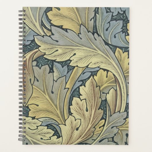 William Morris Acanthus laat Floral Art Nouveau Planner (Voorkant)