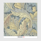 William Morris Acanthus laat Floral Art Nouveau Sticker (Vel)