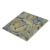 William Morris Acanthus laat Floral Art Nouveau Tegeltje (Zijkant)
