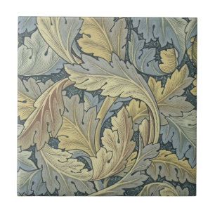 William Morris Acanthus laat Floral Art Nouveau Tegeltje