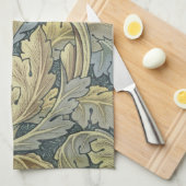 William Morris Acanthus laat Floral Art Nouveau Theedoek (Quarter Fold)