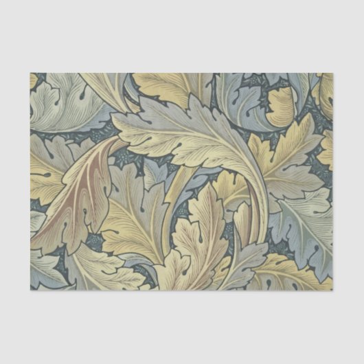 William Morris Acanthus laat Floral Art Nouveau Tissuepapier (Voorkant)