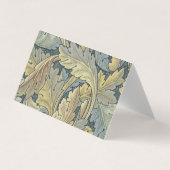 William Morris Acanthus laat Floral Art Nouveau Visitekaartje (Voorkant)