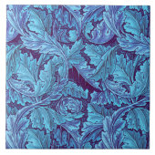 William Morris Acanthus Leaf in Blue Tegeltje (Voorkant)