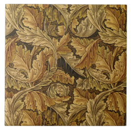 William Morris Acanthus Leaf in Brown Tegeltje