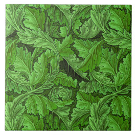 William Morris Acanthus Leaf in Green Tegeltje