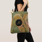 William Morris Acanthus met Monogram Tote Bag (Dichtbij)