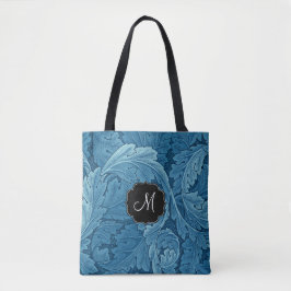 William Morris Acanthus met Monogram Tote Bag