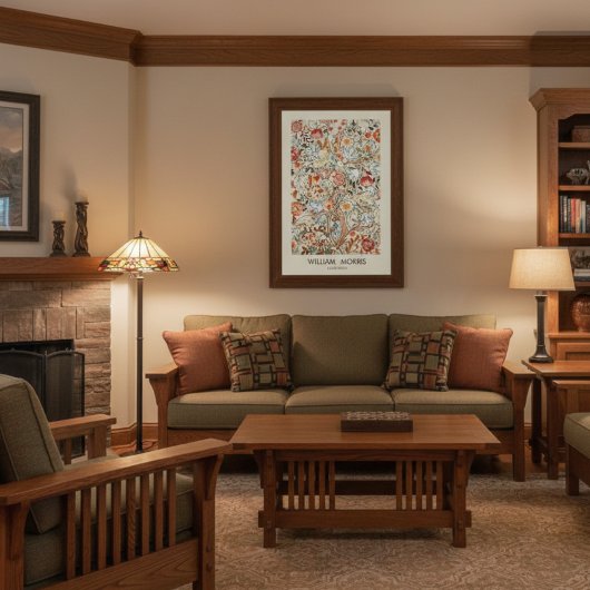 William Morris Acanthus Mission Style Perfect Poster