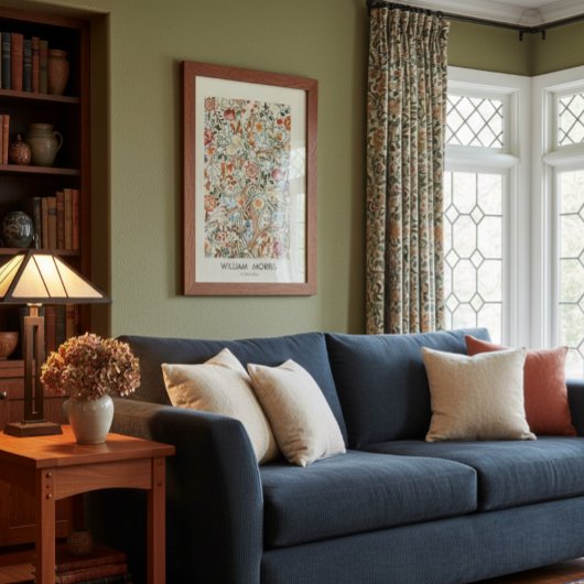 William Morris Acanthus Mission Style  Perfect Poster