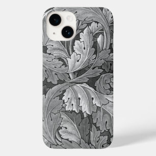 William Morris Acanthus Patroon zilver en grijs Case-Mate iPhone 14 Hoesje