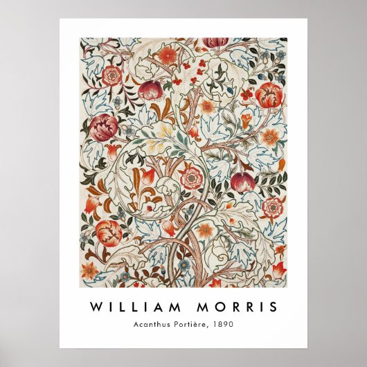 William Morris Acanthus Portiere Poster (Voorkant)